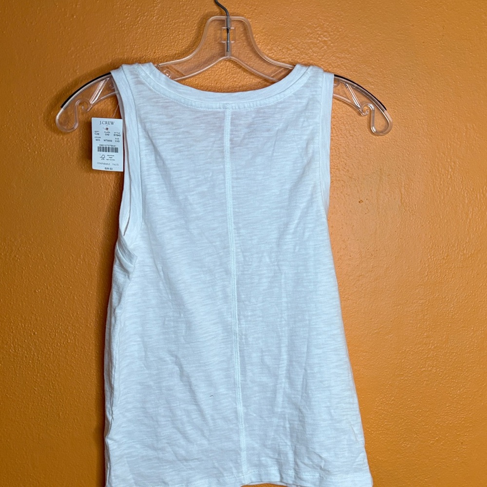 J.crew Girlfriend Tank White Tank Top XXS - Picture 7 of 7